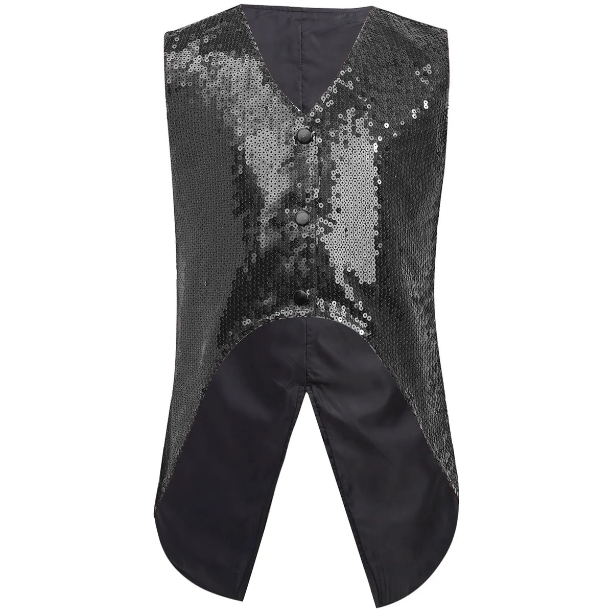 Kids Boys Shiny Sequins Lapel Jacket Coat Blazer Tuxedo Costume Modern Jazz Latin Dance Costume Party Performance Tuxedo Suit