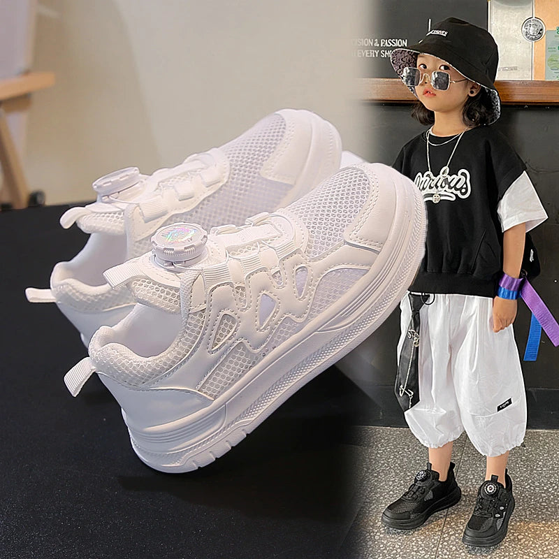 Kids Sports Sandals Soild Color Versatile Children Tennis Shoes Soft Bottom Non-slip 2026 Summer New Boys Girls Casual Shoes
