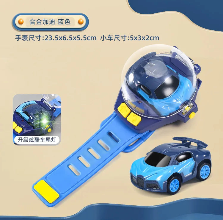Kids Mini Watch Remote Control Car Toy 2.4Ghz RC Wrist Watch Racing Car USB Rechargeable Cute Mini Car