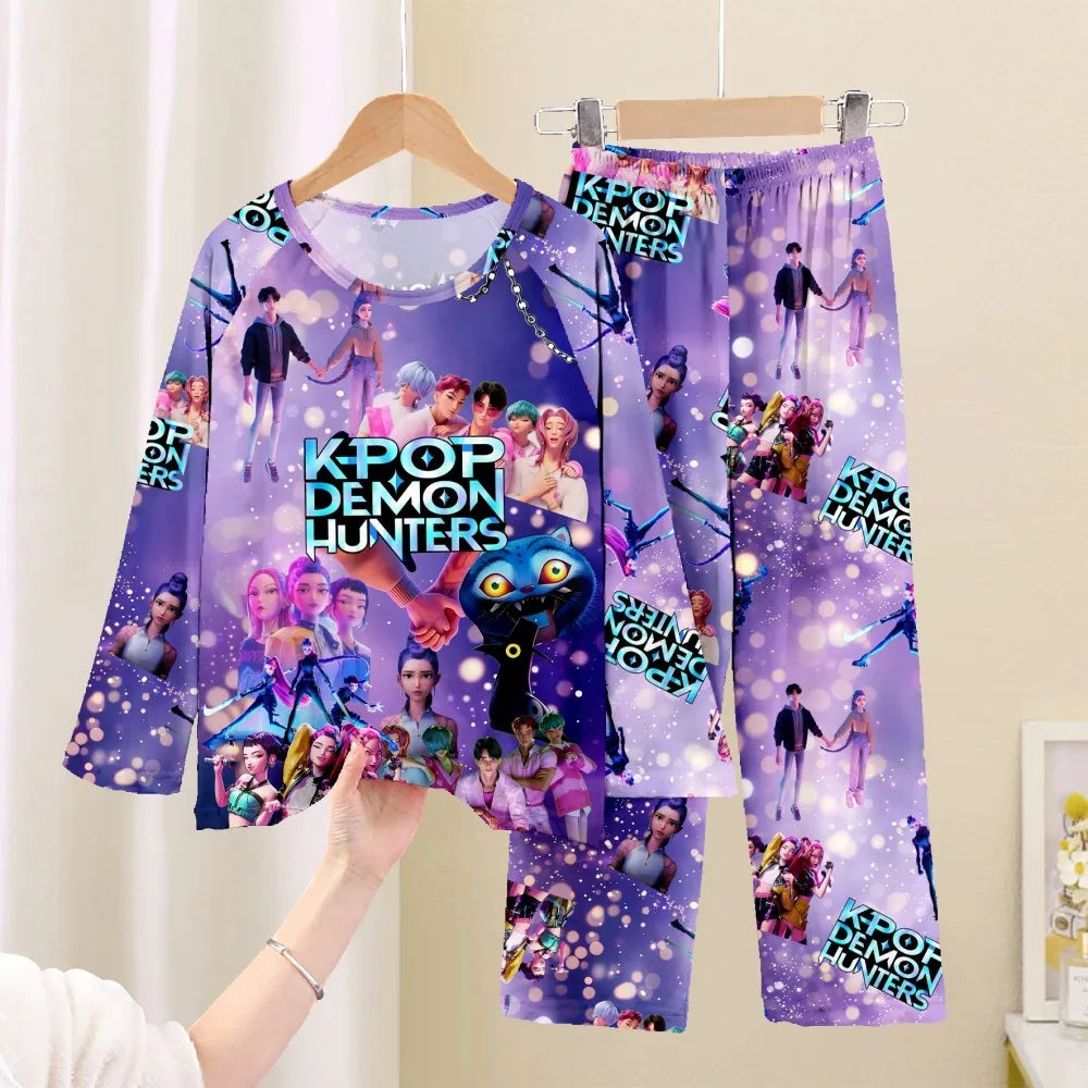 Full Sleeve Girls Pajamas Sets Pyjamas Kids 2Pcs Homewear Children's Sleepwear for Boys Baby Pajamas Teens Cosplay Nightwear