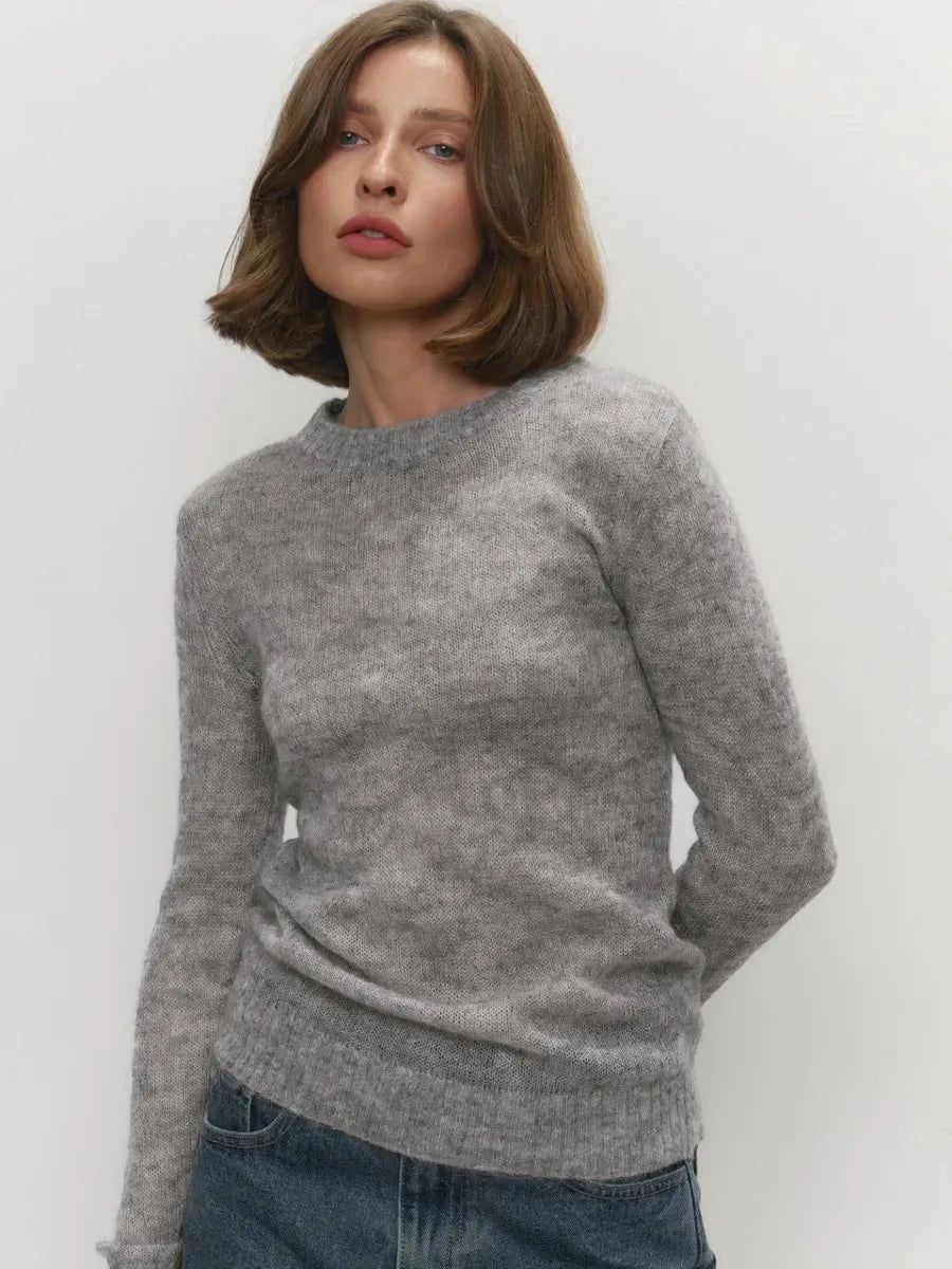 Wolfeel Summer New O-neck Elegant Slim Fit Sweater Women's Jumpers Casual Chic Thin Long Sleeved Fashion Lady Loose Pullovers