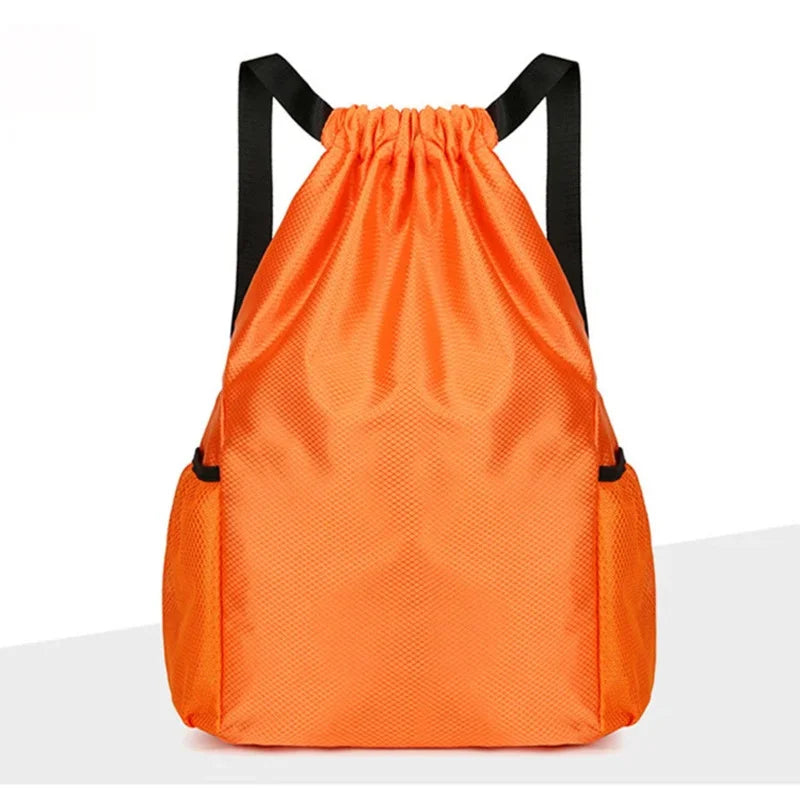 Sports Drawstring Backpack Sport Fitness Travel Outdoor Sackpack Women And Men Large Capacity Gym Swim Beach Bags Basketball Bag