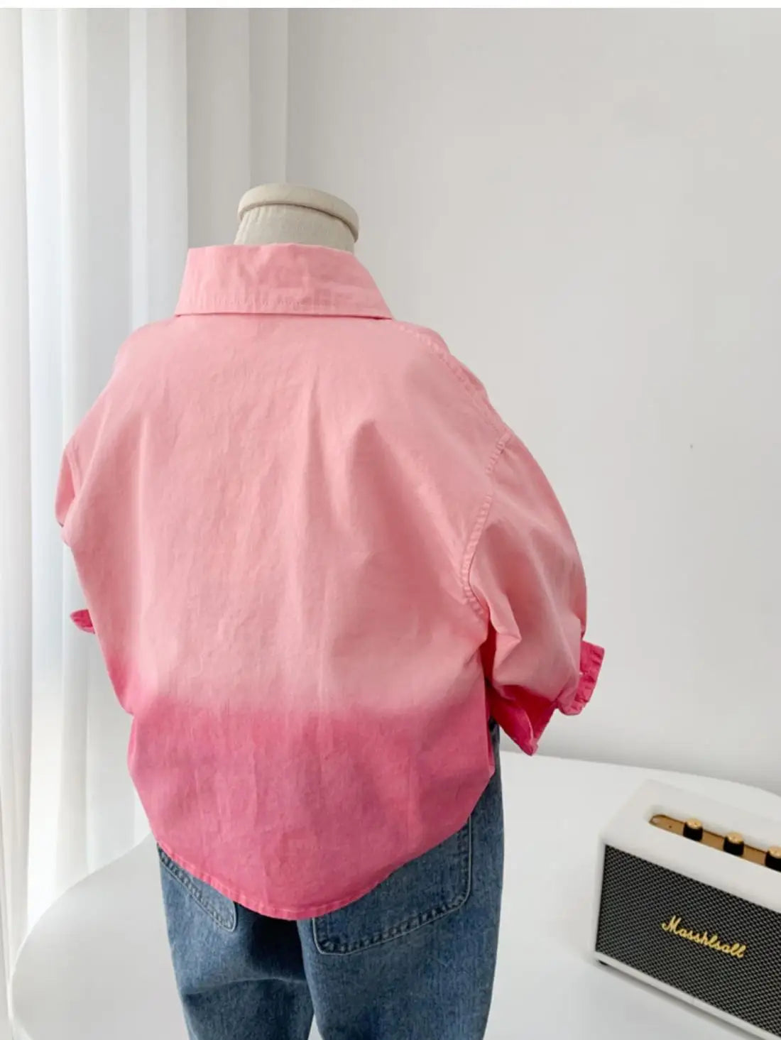 Boys' Pink Shirt 2025 New Fashionable Spring and Autumn Children's Long Sleeve Shirt Korean Coat