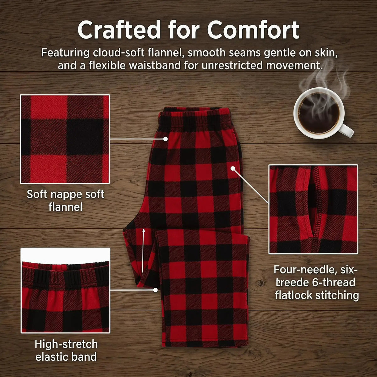 Kids Flannel Pajamas with Pockets Soft Cotton Children's Sleepwear Long Sleeve Thermal Pajamas for Boys And Girls