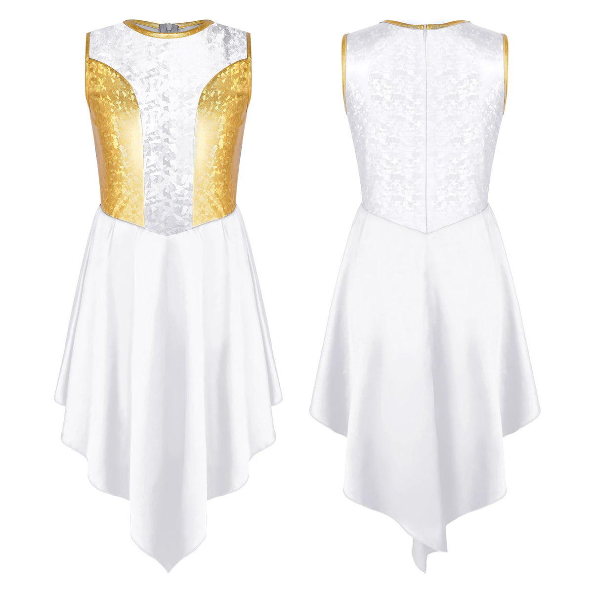 Kids Girls Liturgical Praise Dress Lyrical Dance Performance Costumes Children Church Choir Worship Ballroom Dancing