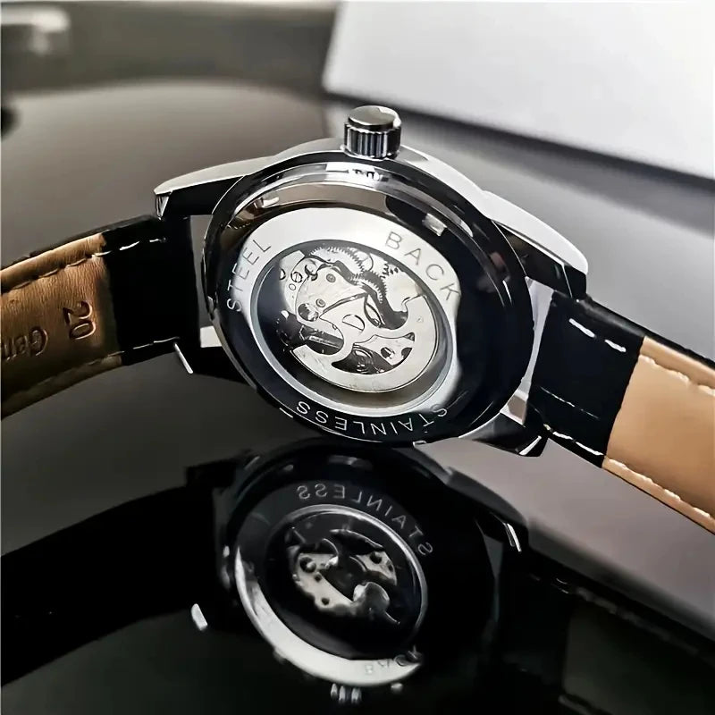 [Automatic Mechanical Men's Watch] Fashionable, High-Looking, and Affordable Luxury Men's Automatic Mechanical Watch, Suitable for Business and Casual Wear, Stylish and Handsome Men's Watch Hot-Selling Watches Are the Preferr