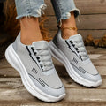 Women's Comfortable Casual Lace Up Sports Shoes Breathable Lightweight Daily Walking Sneakers for Outdoor Travel