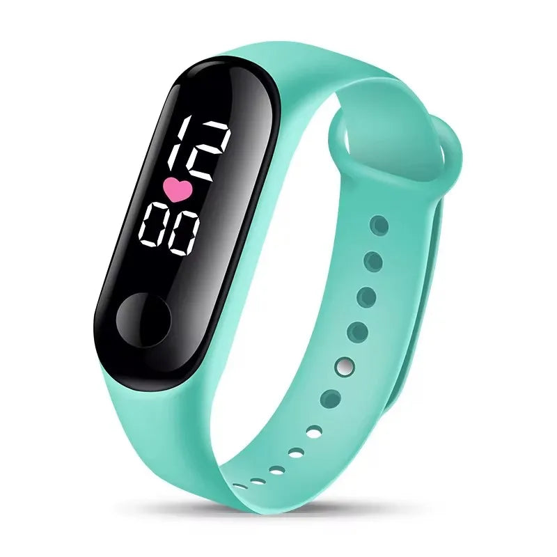 Candy Color Kids Children Watches Birthday Gift For Boy Girls Silicone Strap Watch LED Digital Kid Watch Fashion Sport Bracelet