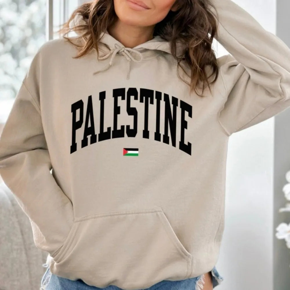 PALESTINE Sweatshirts Varsity Palestine Hoodie Daily Life Palestinians Streetwear Men Women Modern and Trendy Casual Hoodies