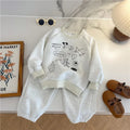 Kids Sweatshirts Sets Autumn Spring Boys Girls Sports Casual Outfits Print Tracksuits+Pants 2Pcs Children's Clothing Suits 1-8Y