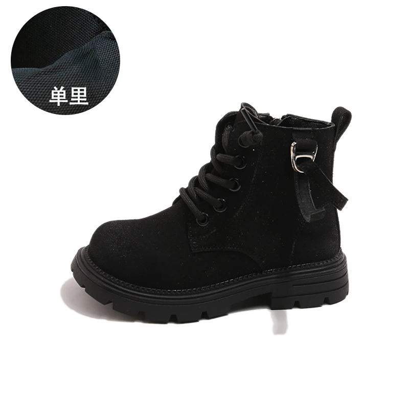 Kids Riding Boots for Boys Girls 2025 New Autumn Winter Kids Thermal Boots Breathable Lining Retro Outdoor Moutain Hiking Boots