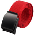 Black Automatic Buckle Red Nylon Belt Male Belt Mens Waist Canvas Belts Long Waistband For Jeans Pants Daily Wear