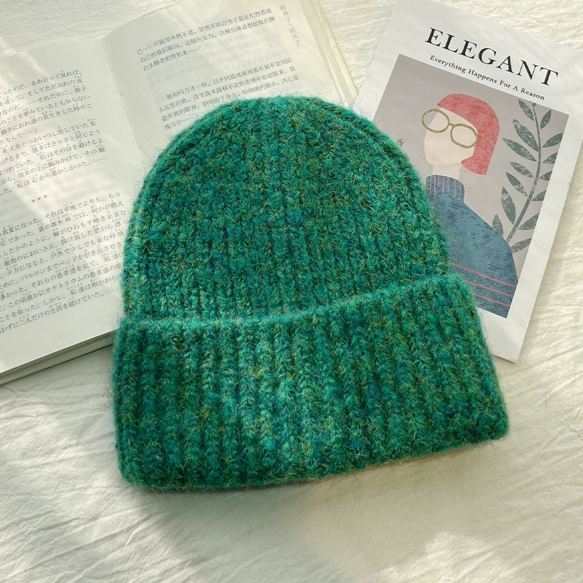 Knitted  Women's Autumn and Winter Retro Hats Warm Thickeneded Ear Protection Hat Fashionable Winter Mixed Color Hat for Men