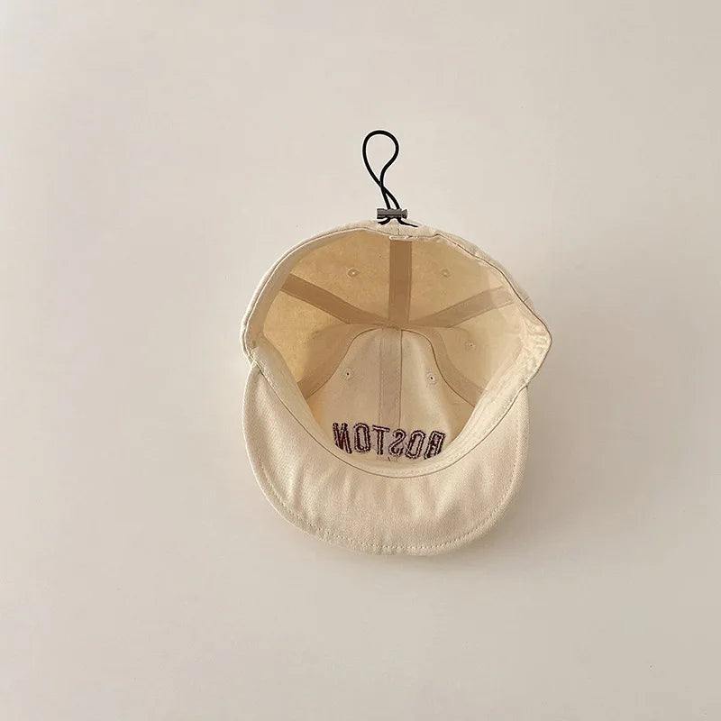 Children Vintage Soft Short Eaves Cap Boys Casual Letter Simple Hats Summer Spring Versatile Cotton Outdoor Kids Girls Hats