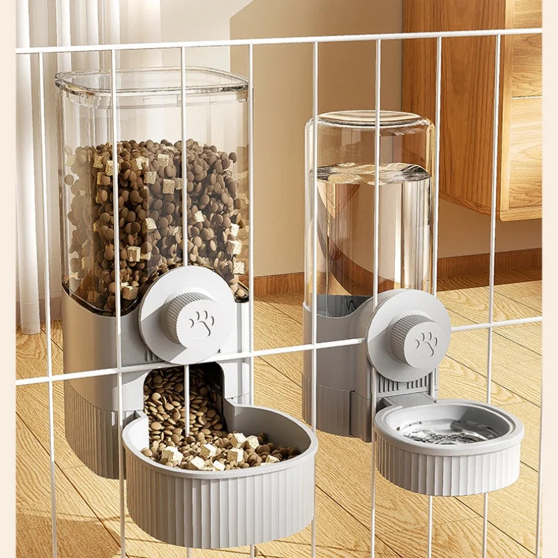 OUWO Pet Water Dispenser Feeder Hanging Automatic Water Dispenser Feeder Food Bowl Pet Supplies