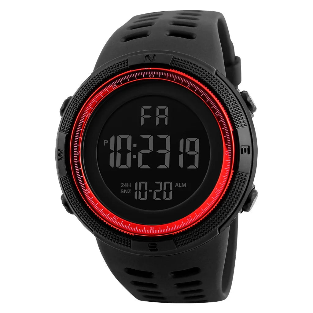 Men's electronic watch, sports watch, multifunctional fashion, sports luminous LED digital watch, male student and youth watch