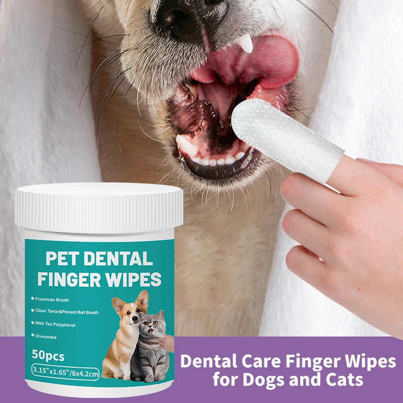 Pet Cleaning Products Disposable Finger Pet Cleaning Gloves Toothbrush Cats Dogs Teeth Gentle Cleaning Oral Daily Use