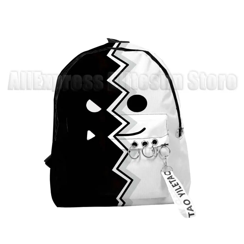 Kids Angry Geometry Dash 3D Print Backpacks for Girls Boys Cartoon Anime Bookbags Students School Bags Children Knapsacks Gifts