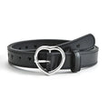 Children Faux Leather Belt Kids Cute Peach Heart Buckle Belts Girls Waist Belt