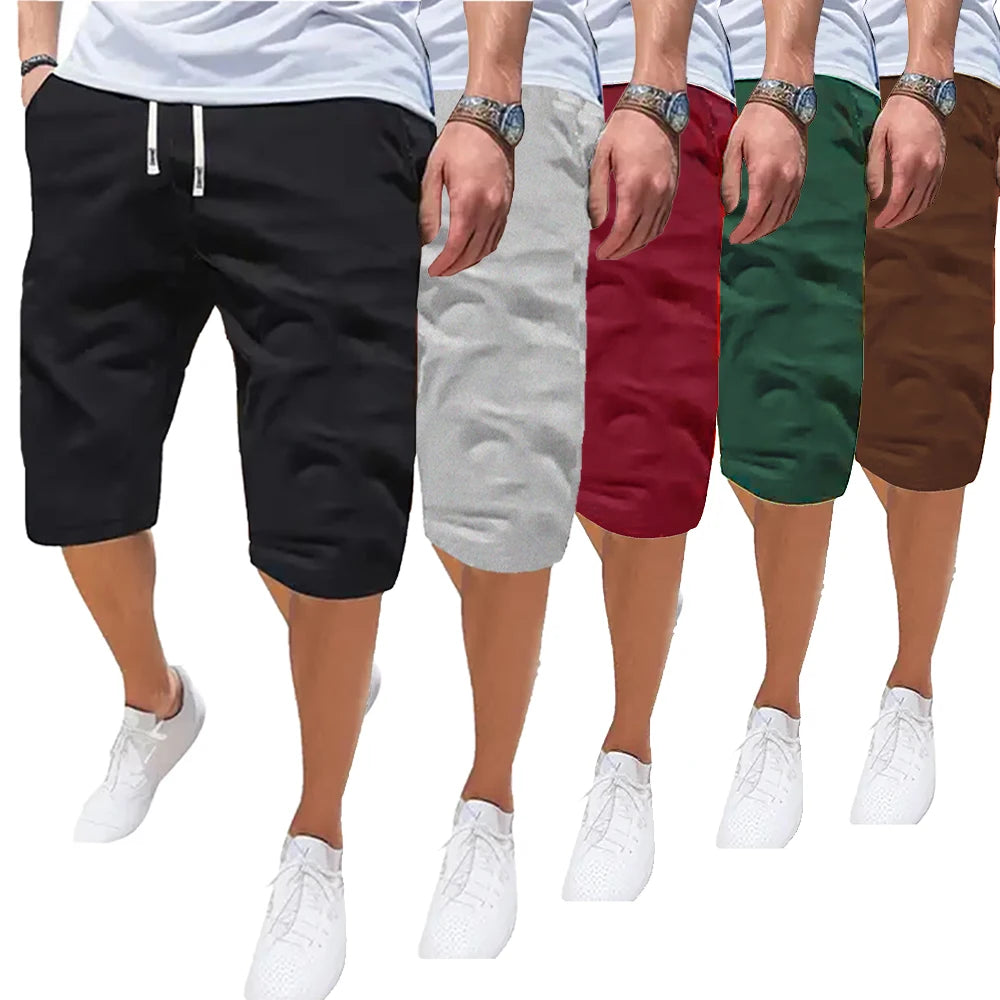 Men's Sports Shorts Breathable Thin Loose Casual Shorts Fashion Beach Comfortable Five Pants Outdoor Running Fitness Short Pants