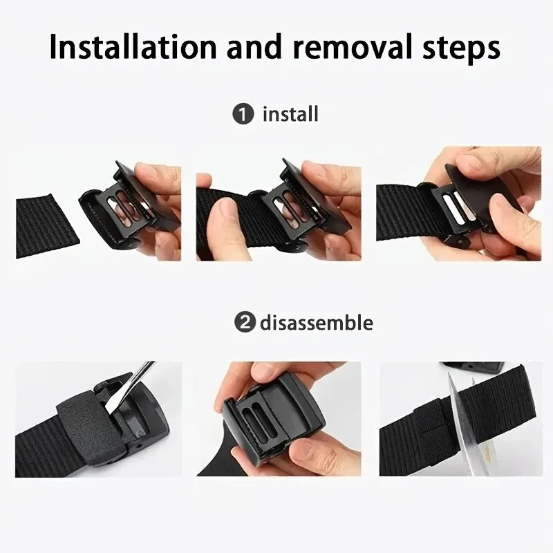 Men's Belt Outdoor Casual Canvas Belt Metal Free Training Nylon Tactical Belt With Pants Jeans Belt Sports Belts Decor For Men