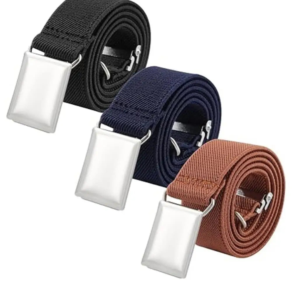1PCS Adjustable Elastic Kids Belt Solid Color Stretch Waist Belt For Boys Girls Toddler Uniform Pants Belt Comfortable