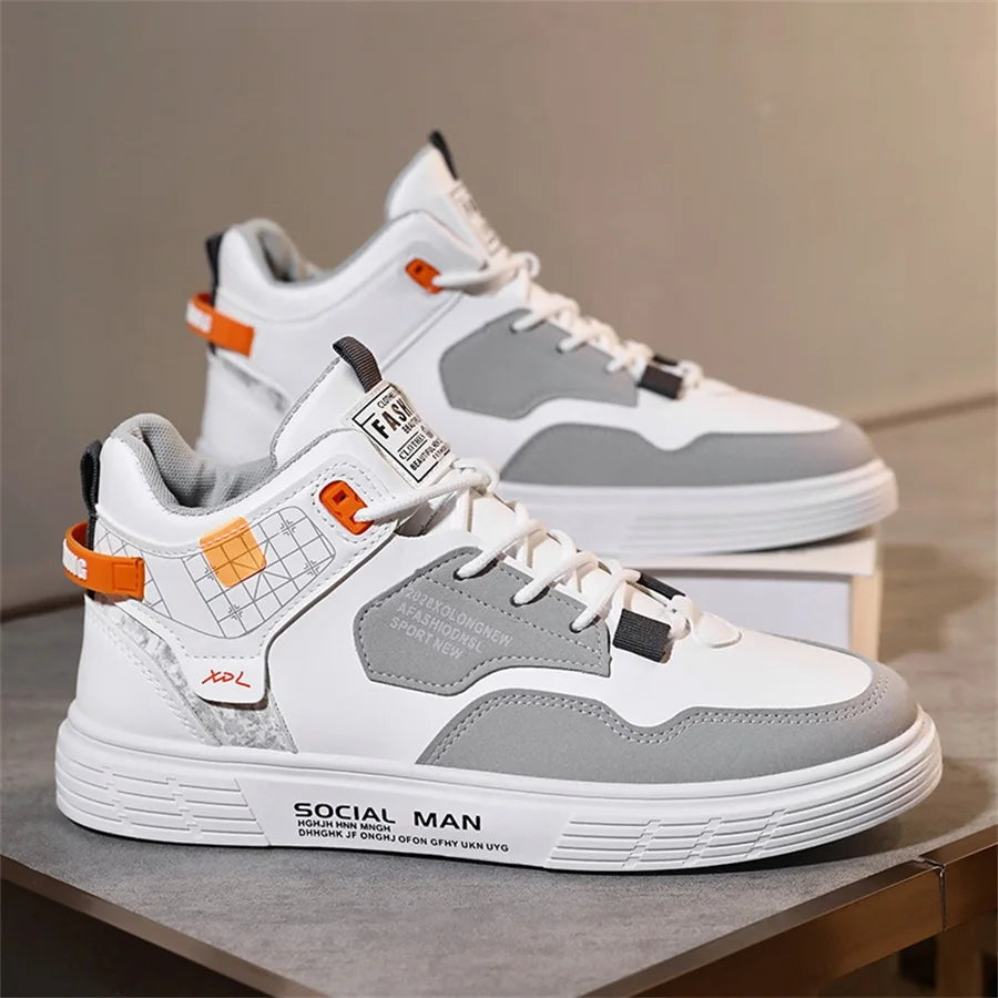 Men's Casual Sport Shoes Anti-Slip Good Grip Outdoor Versatile Skate Shoes Comfortable All Seasons Men Footwear