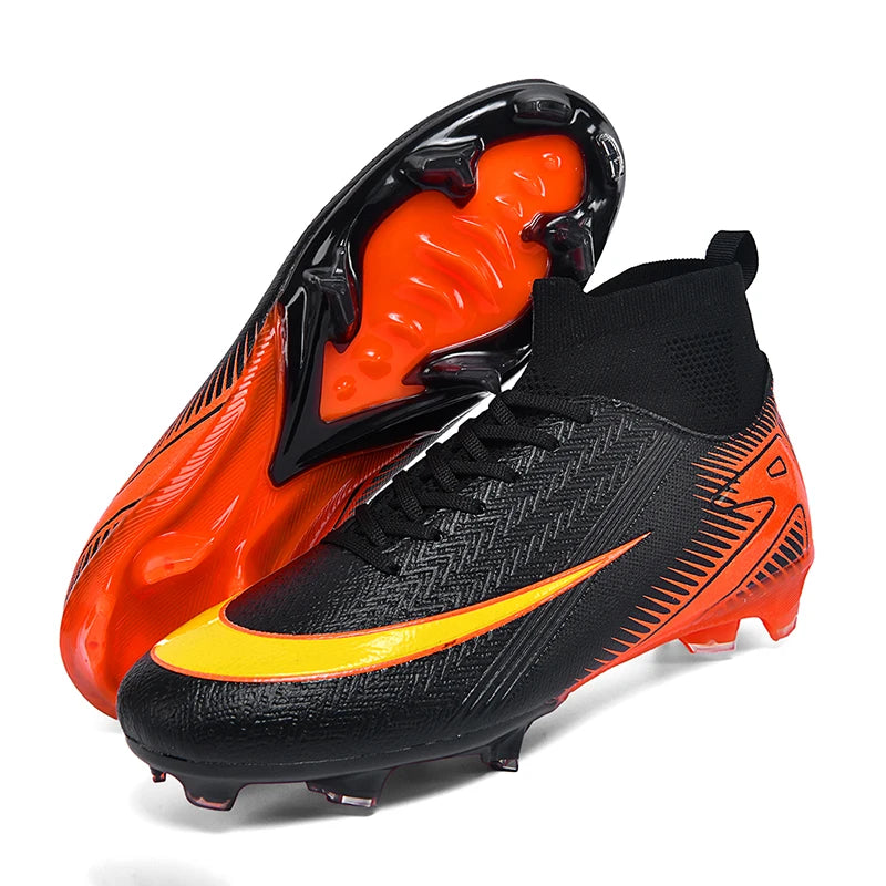 New Men Football Boots Kids Cleats Grass Soccer Shoes Futsal Indoor Ankle Match Training TF/FG Hot-selling Sport High-quality