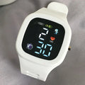 Sports Electronic Watch for Kids Children LED Digital Watch Big Dial Silicone Football Sports Watch Boys Girls Student Clock