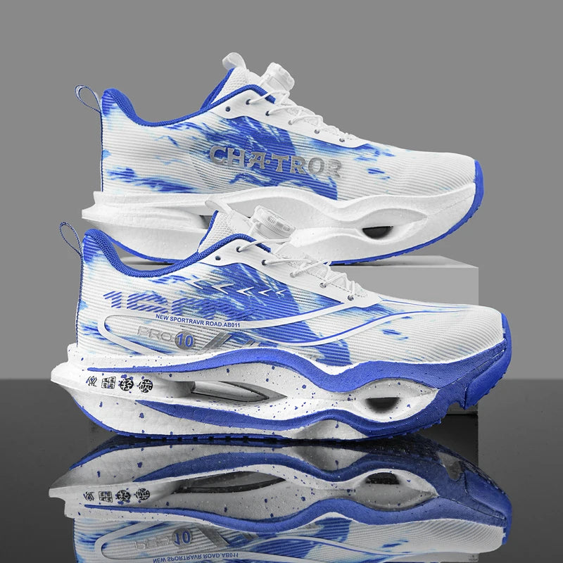 Men's Sports Shoes Carbon Plate Running Shoes Male Marathon Sneakers Racing Shock-absorbing Athletics Training Shoes for Women