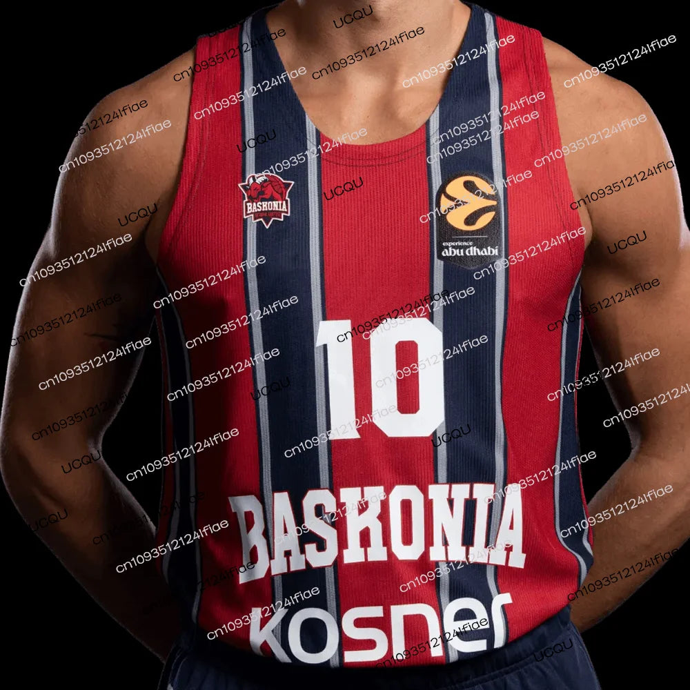 2026 Spain Baskonia Men's Basketball Jersey Adult Basketball Sportswear Special Fan Basketball Jersey Kit Kids Basketball Vest