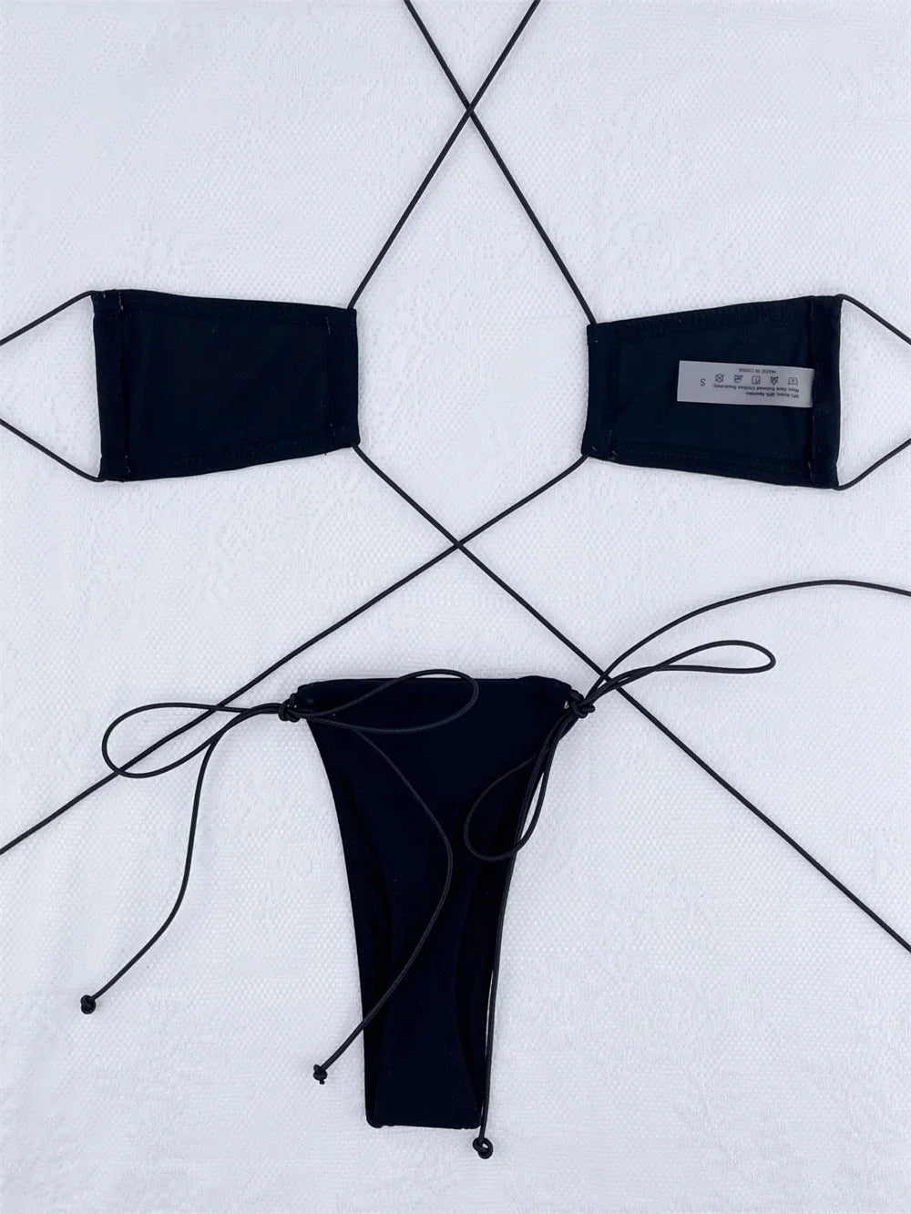 Micro String Extreme Bikini Sexy Backless Y2K Swimsuit Bandage Swimwear Women Two Piece Beach Outfit Bikinis Tangas Bathing Suit
