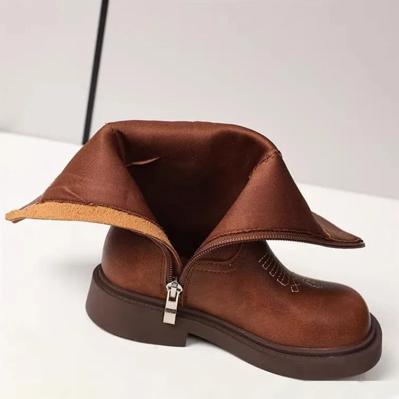 Zapatos Niña Girls Boots Waterproof Cowboy Boots Childrens New Fashion Short Anti Slippery Boot Thick  Boot Kids Boot Botas Niña