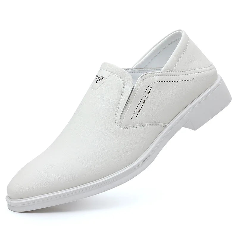 High Quality Men's Dress Shoes Designer Loafers Men Fashion Cow Leather Shoes for Men British Pointed Toe New Designer Shoes Men