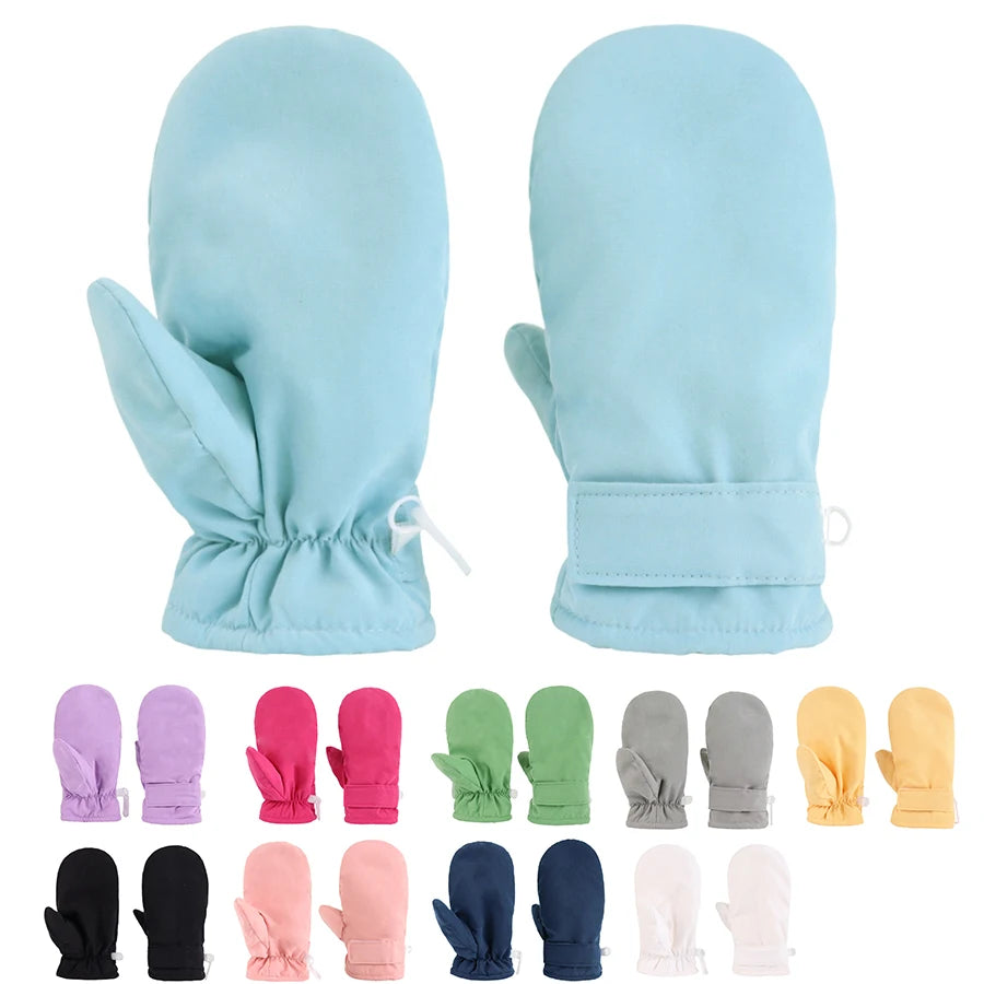 Infant Baby Toddler Kids Winter Mittnes Lined Fleece Warm  Ski Snow Gloves For Boys Girls ﻿
