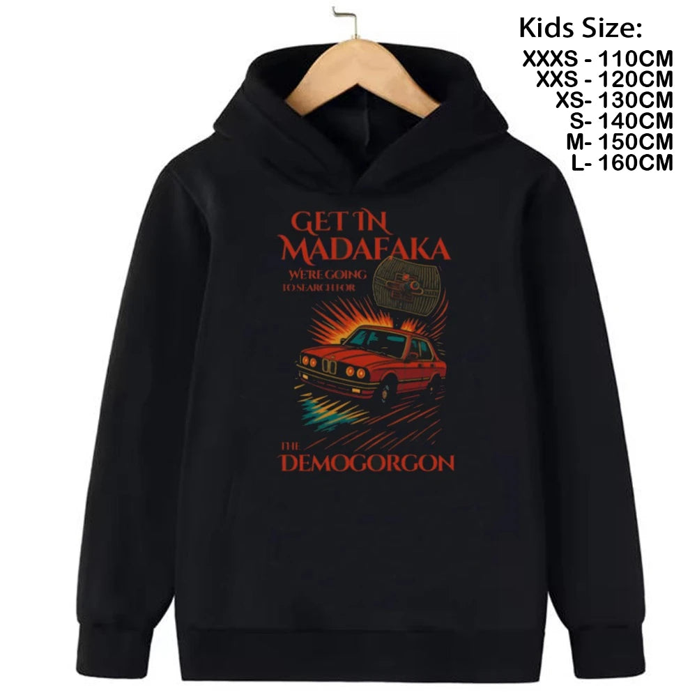 Cartoon Girls Boy Hawkins Demogorgon Hooded Sweatshirt  Children's Fashion Casual Tops WILL Girls Clothing Hoodies
