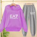 Kids Autumn Winter Hoodie  Letter Print Clothing Casual Top+Trousers 2PBoy Girl 3-12Yrs Child Gift Brand Sports Coat Jogging Set