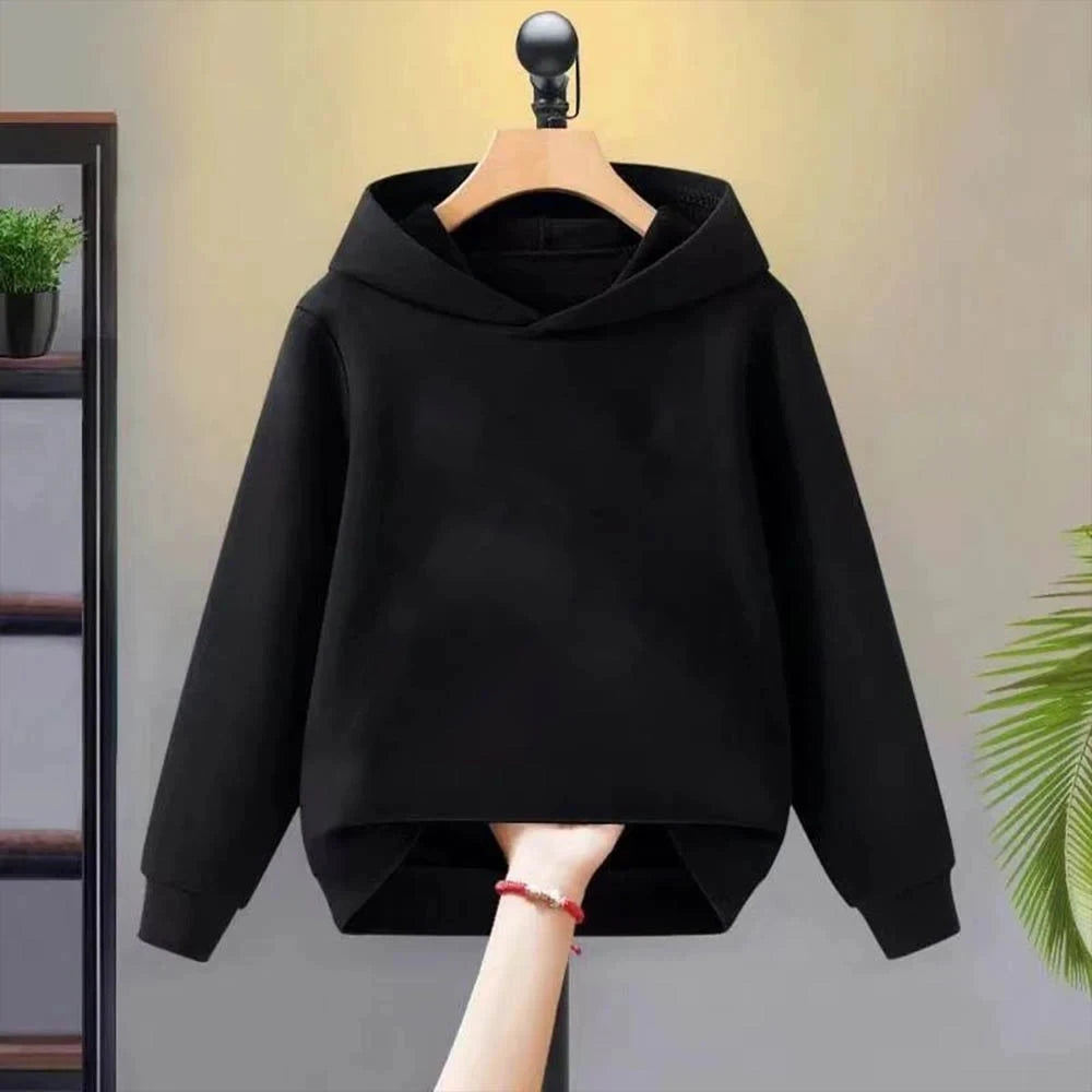 Kids' Hooded Sweatshirt for Boys & Girls Aged 3-12 | Multi-Color in Red, Pink, White & Black | Casual Versatile Kids' Top & Coat