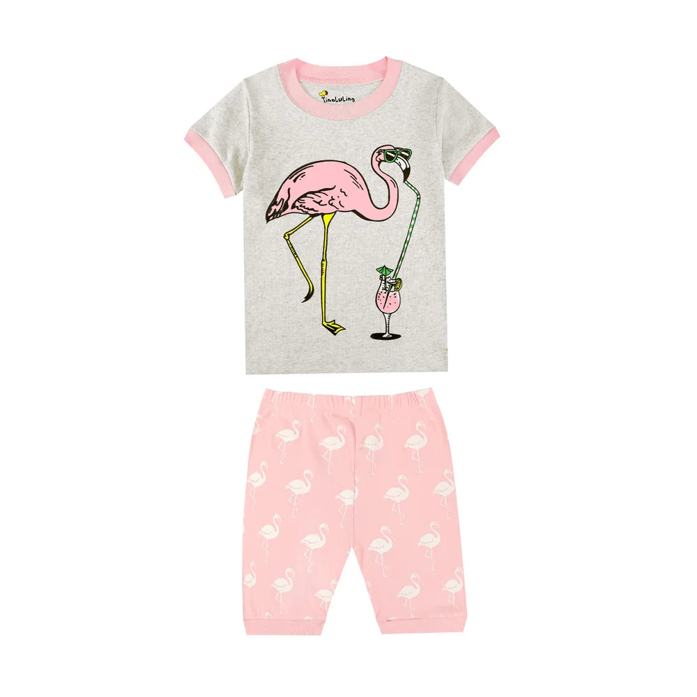 Fashion Boys Pajamas 2024 New Summer Short Sleeve Children's Clothing Sleepwear Cotton Pyjamas Sets For Kids 2 3 4 5 6 7 8 Years