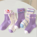 Children Socks Girls Socks Spring Autumn Lovely Bunny Cartoon Pattern Light Pink Socks Baby Cotton Socks for Kids 1-12Year-old