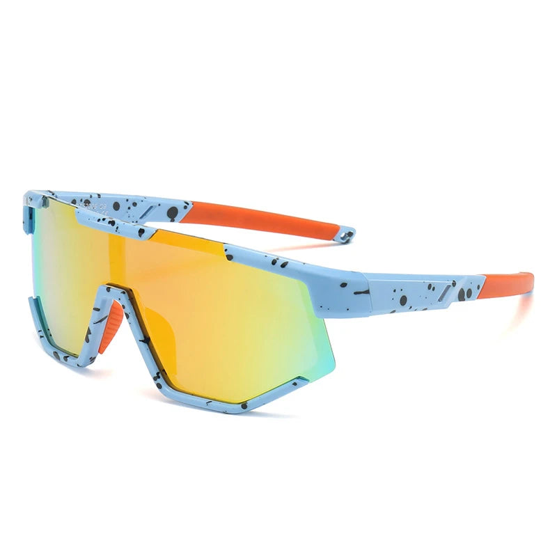 Kids Eco Silicone Sport Sunglasses, UV400 Polarized Wrap Around Sun Goggles for Boys Girls, Lightweight Anti-Impact Eyewear