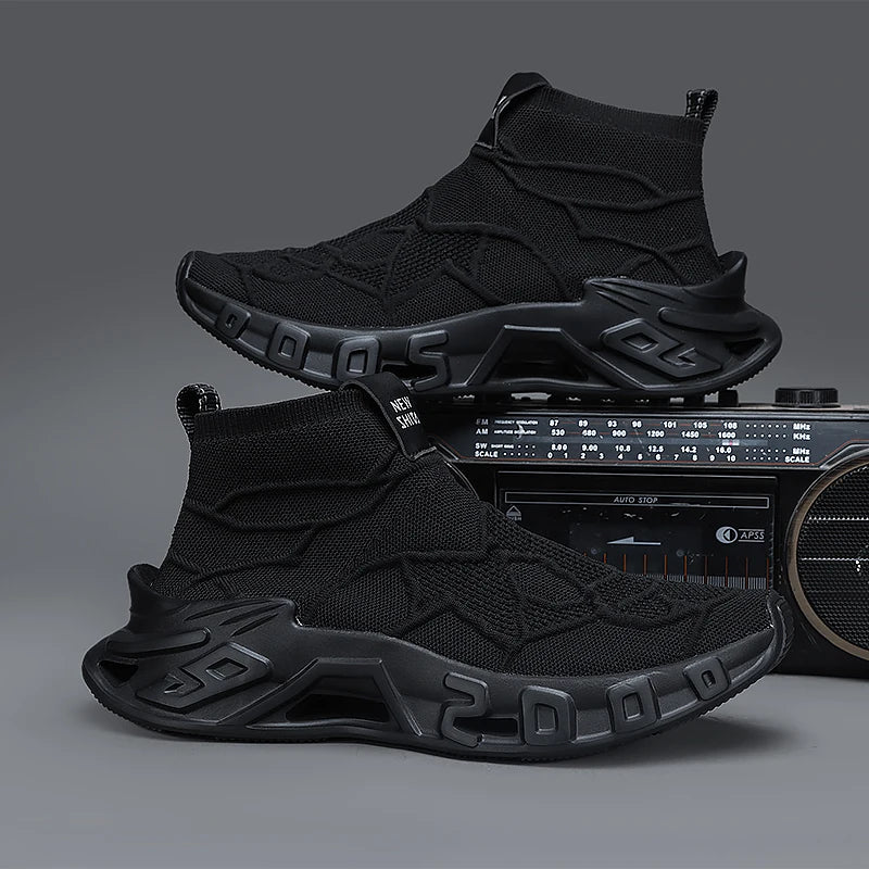 Outdoor Sports Shoes - High-Top Sports Shoes Are Novel and Fashionable, Non-Slip and Durable, Suitable for All Seasons,