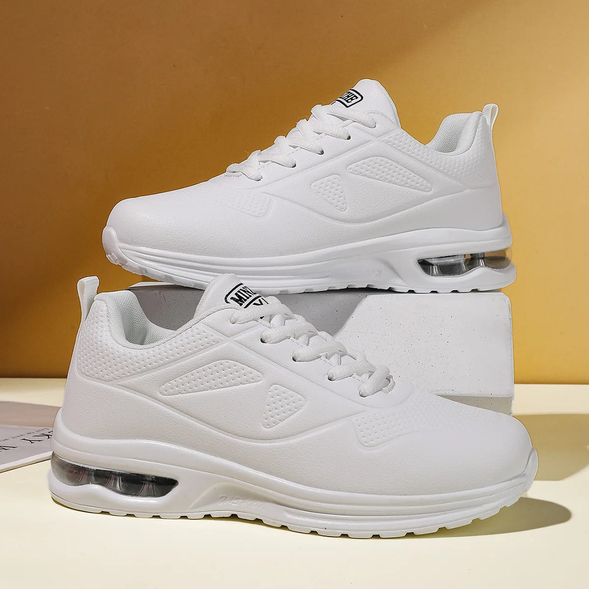 Summer New Leather Waterproof Sports Shoes, Versatile Casual Shoes, Soft-Soled Running Shoes for Women