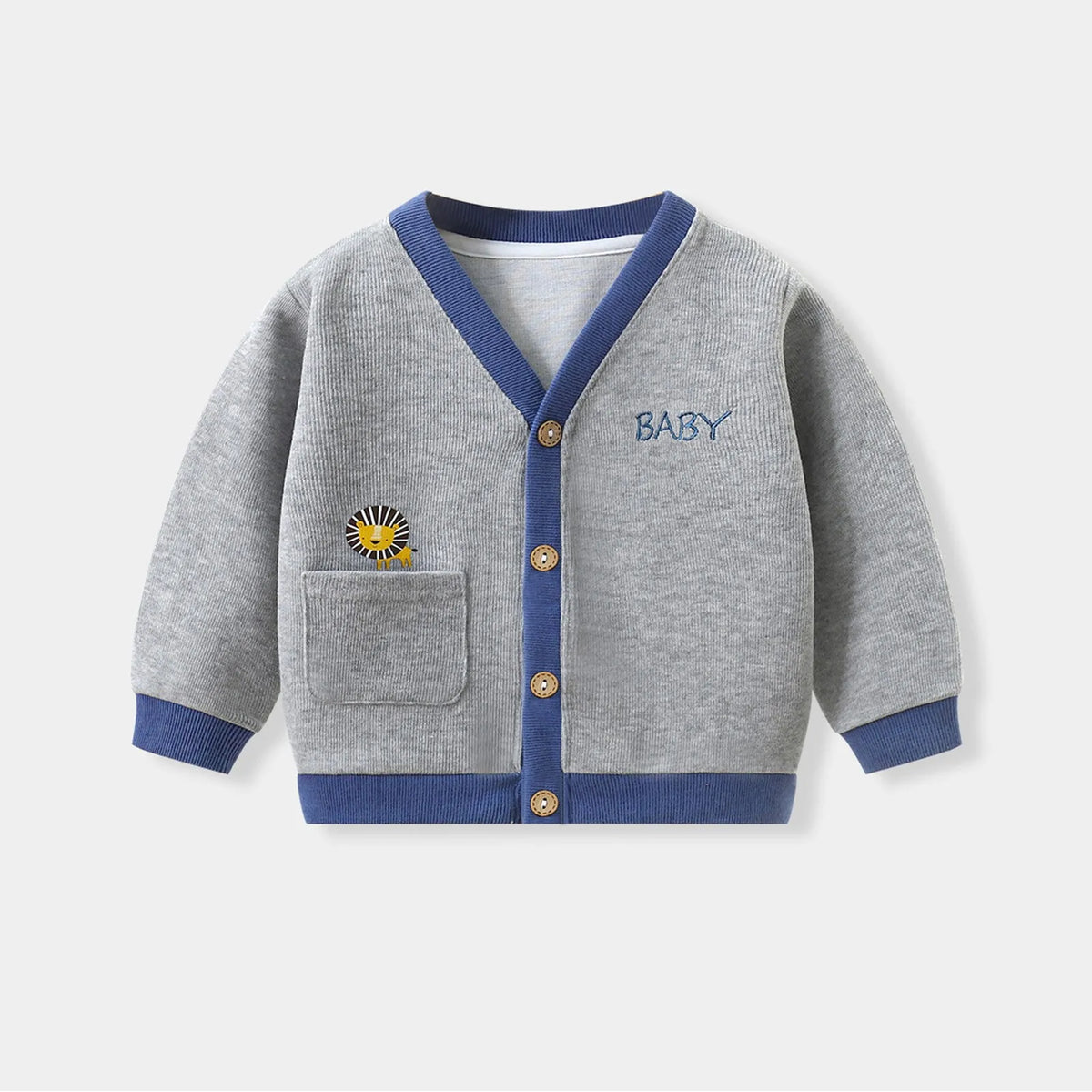 Autumn Winter Baby Knitted Cardigan Sweater Cartoon Animal Long Sleeved Tops Kids Clothes Children Jacket Toddler Warm Coat 0-1y