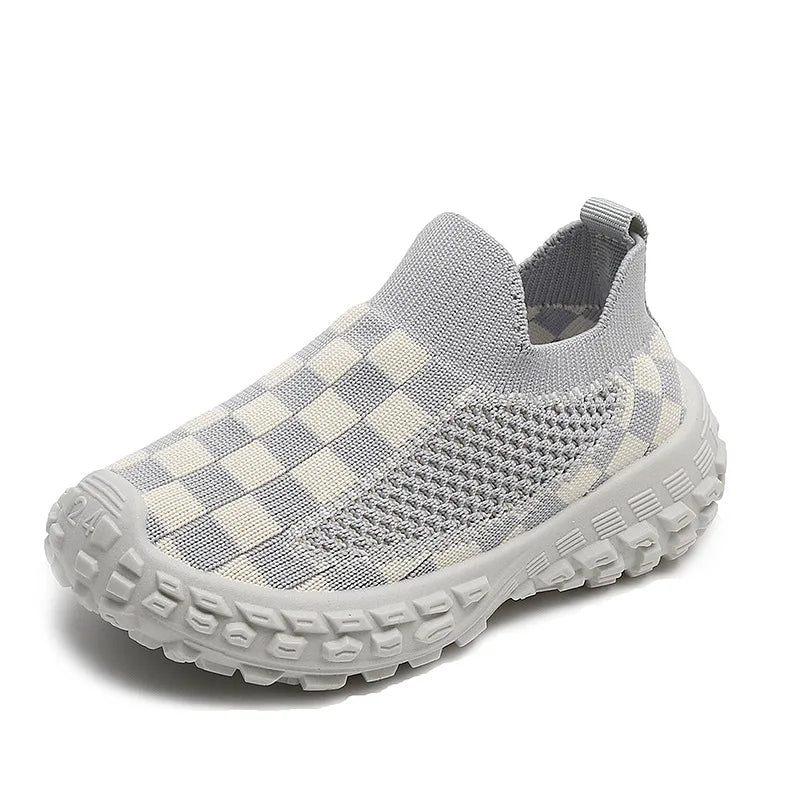 Children Sports Shoes Breathable Mesh Shoes Boy Casual Shoes Knitted Girls Kids Sneakers Soft Bottom Baby Shoes Toddler Sneakers