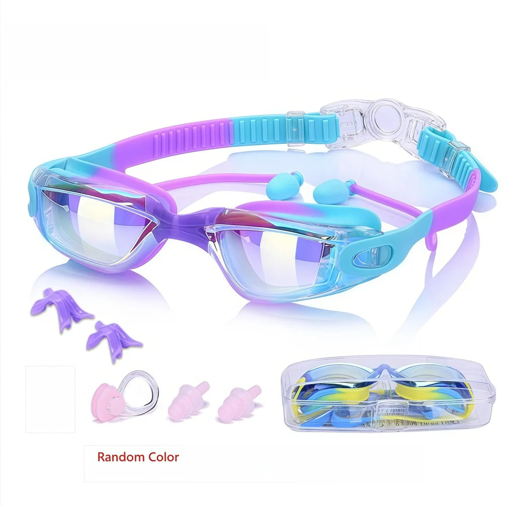New Kids Swim Goggles For Boys And Girls (2-14 Age) High Quality Silicone Anti UV400 Protection Clear Lens Swimming Set