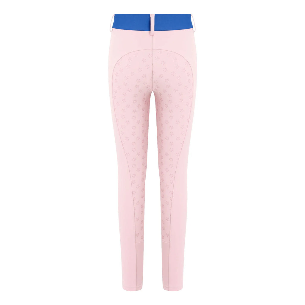 Kids Boys Girls Horse Riding Sports Pants Anti-skid Full Seat Color Block Equestrian Leggings for Gym Cycling Casual Daily Wear