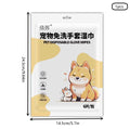 Disposable Pet Grooming Glove for Cats  Dogs Pet Cleaning Glove 6 Pieces Per Pack Shower Deodorizing Wipes Pet Cleaning Supplies