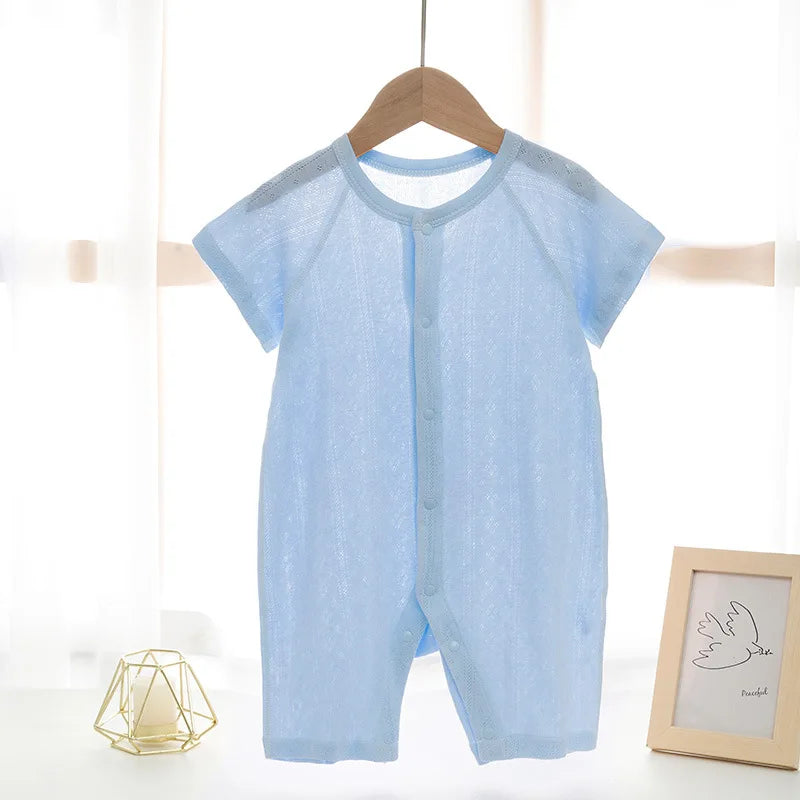 Cotton Pajamas Baby Boys Rompers Summer Infant Baby Bodysuit Casual Newborn Girls Jumpsuit Toddler Boys Bodysuit Overalls 0-24m