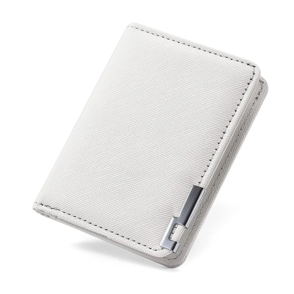 Fashion Wallets for Men Slim Credit Card Holder Purses Cross Pattern Women's Short Money Bags Portable Cardholder Male Gift